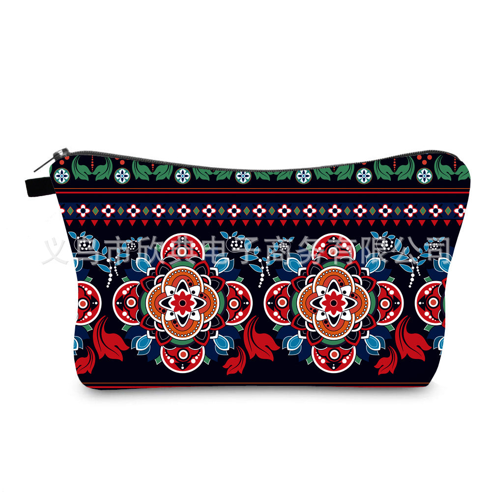 Wholesale Polyester Datura Printed Storage Bag